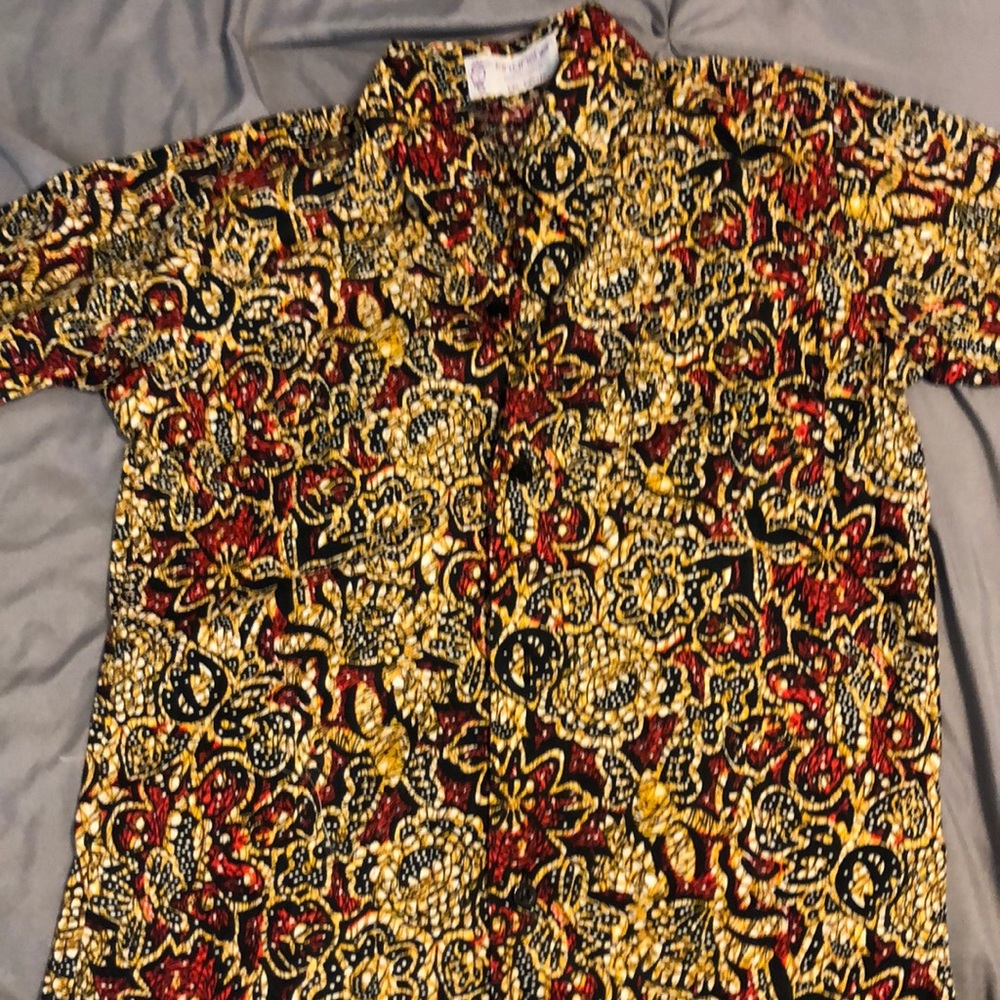 Boys ethnic button down shirt